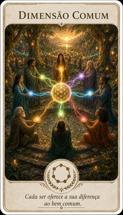 Carta oracular da Dimensão Comum